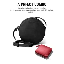 DailyObjects Structured Sling Bag & Zip Wallet image 5