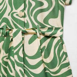 MANGO Printed Jumpsuit with Belt image 2
