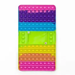 Big Push Pop It Game Toy – Rainbow Bubble Board with Dice-2