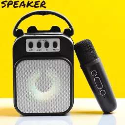Nilesawar A85 Bluetooth Singing Microphone with Built-in Speaker – Party-Ready Mic 5 W Bluetooth Speaker-picture-37