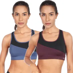 Pack of 2 Women Sports Non Padded Bra-image-30
