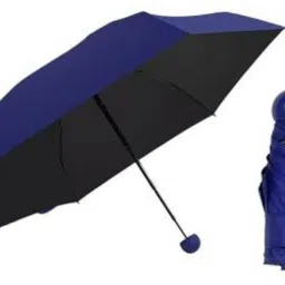 Ultra Mini UV Coated 6-Fold Travel Capsule Umbrella (DARK BLUE COLOR) Umbrella Umbrella-picture-24