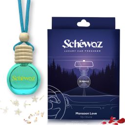 Schewaz Luxury Car Perfume, Premium Car Freshener Upto 45 Days Natural Fragrance Portable Car Air Purifier-picture-21