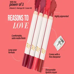 MyGlamm LIT Matte About It Lip Color with Sharpener 2.8g - Maroon Jive image 5