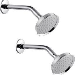 CRWN-Pack Of 2 Shower Head with 9 Inch Arm Rain Flow shower For Bathroom Fixed Mount-picture-23
