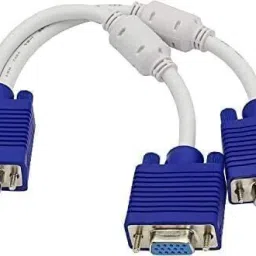 BKC VGA Cable 0.3 m VGA Cable 0.3 m VGA Splitter Cable - VGA Y Cable - Connect 2 Monitors to 1 Computer-9