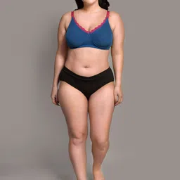 Inner Sense Plus Size Full Coverage Non Padded Laced Nursing Bra image 5
