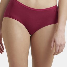 jockey 1809 Full Coverage Micro Modal Elastane Stretch with StayFresh Treatment Women Hipster Red Panty-picture-31