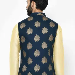 Anouk Printed Woven Nehru Jacket image 5