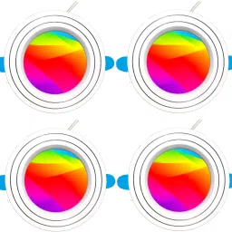 9 Watt 7 Colour in 1 Pack of 4 Ceiling Light / Downlight / Conceal light (Red,Blue,Pink,Yellow,Green,White,Orange) Recessed Ceiling Lamp-16