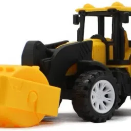 Medium size friction powered plastic road roller yellow color toy for kids-65