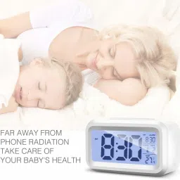 zahuu Digital White Clock image 3