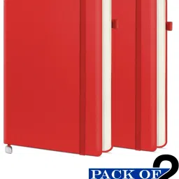 A5 Regular, Designer With Closer Band (Pack of 2) A5 Notebook Single 200 Pages-28