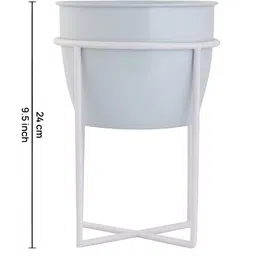 Metalsmith White Elegant Planter With Stand image 2