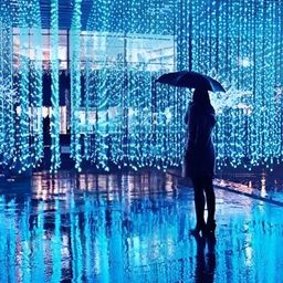 ENORMITY Blue Rice Shape String Lights image 5