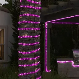 ENORMITY Pink & White Rice Shape Bulb String Lights image 2