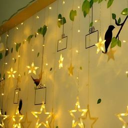ENORMITY Yellow & White Star Shape String Lights image 5