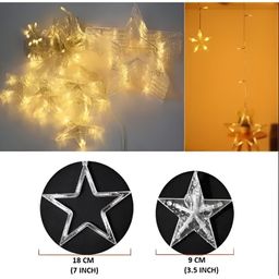ENORMITY Yellow Star Shape String Lights image 4