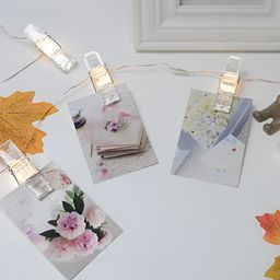 ENORMITY Yellow Photo Clip Shape String Lights image 4