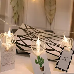 SPARK WORLD Yellow Heart Shaped  String Lights image 4
