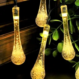 ENORMITY  Yellow Tear Drop Shaped  LED String Lights image 4