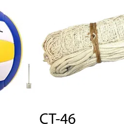 Classic Volleyball With Cotton Net CT-46 Volleyball Kit-image-9