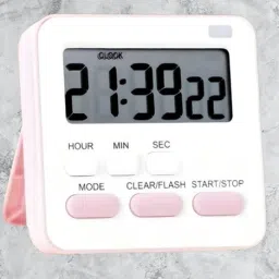 Digital White Clock-image-77