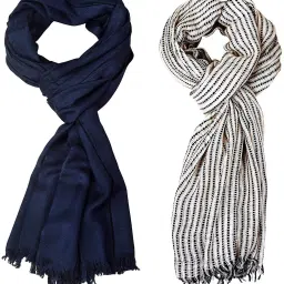 Striped Pure Cotton Men Multicolor Stole-31
