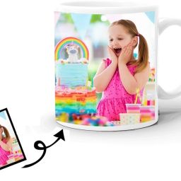 Personalized Photo and Text Ceramic / Cup For Birthday , Anniversary Gift (MUG + KEYCHAIN) Ceramic Coffee Mug-image-28