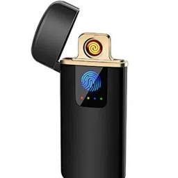 Arpit USB Charging Finger Touch Cigarette Pocket Lighter (BLACK) Plastic Electronic Gas Lighter-image-55