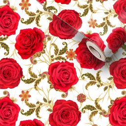 Floral & Botanical Red Wallpaper-image-80