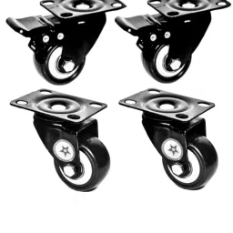 Polyurethane PU Swivel Caster Wheels with 360 Degree Top Plate, 2-inch Swivel Furniture Caster-image-62