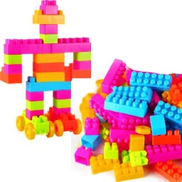 (92 Pieces +8 Tyres)100% GOOD QUALITY Building Blocks for Kids,let Your Kid Make Everything he/she Dreams of. Improves Logical Thinking and Cognitive Skills of Kids-13