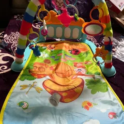 Colorful Baby Piano Gym Play Mat with Music, Lights & Animal Hanging Toys-picture-15