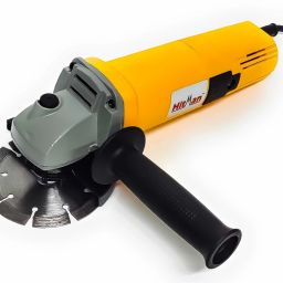 H-801 Heavy Duty Machine with 1 high quality 4-inch wheels for cutting grinding buffing application (850 Watt & 11000 RPM) Angle Grinder-image-78