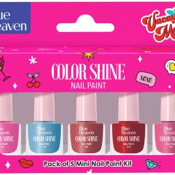 Color Shine Pack of 5 Mini Nail Polish Kit, Vacay Mood, Glossy Gel Finish Vacay Mood-22