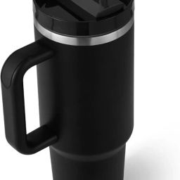 Vacuum Insulated Tumbler with Handle and Straw for Hot and Cold Beverages Travel 1200 ml Flask-image-31