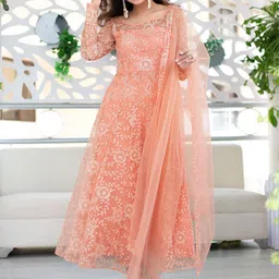 Label Shaurya Sanadhya Ethnic Motifs Embroidered Regular Thread Work Kurta with image 5