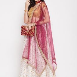 Clora Creation Net Dupatta with Sequinned image 3