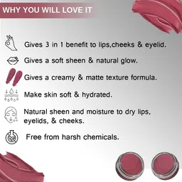 Seven Seas Set of 2 Vitamin C Lips & Cheek Tint 8 g Each - Copper Rust & Hippie Pink image 4