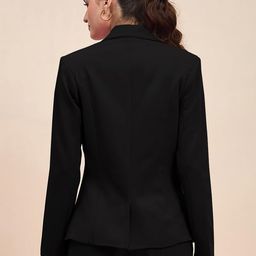 brinns Notched Lapel Long Sleeves Single-Breasted Casual Blazer image 2