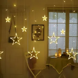 SPARK WORLD Yellow Star Shaped Bulb String Lights image 3