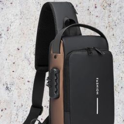 ProArch WomenBuzz Crossbody Massenger Bag Shoulder Strap With with Lock USB Charging Waist bag-image-102