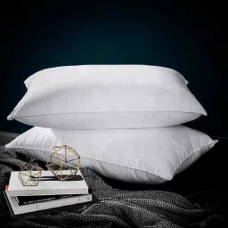 LUXURY Polyester Fibre Solid Sleeping Pillow Pack of 2-18