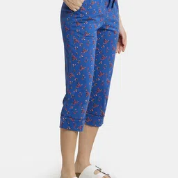 jockey RX66 Super Combed Cotton Women Blue Capri-picture-35