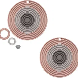 3 in 1 Multisize Silicon Trivets Mat for Hot Dishes Pots & Pans Round Trivet-16
