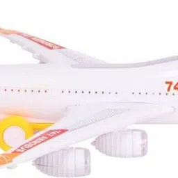 saleoff Aeroplane Airbus Bump & Go Action with Sound & Lighting (White) image 3
