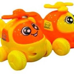Mini Helicopter & Mini Aeroplane Push and Go Kids For Toys-36