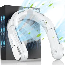 HiRobot F029 ChillGo Neck Fan, 4 Turbo Foldable Neck Fan Bladeless Fan, 5200mAh High Airflow USB Fan-16