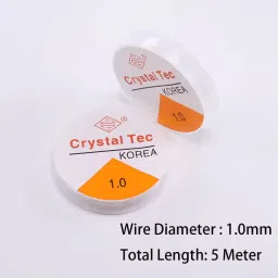 weariton 1.0 mm (2 Roll) Elastic Rope Cord String for Bracelet / Jewellery Making image 3